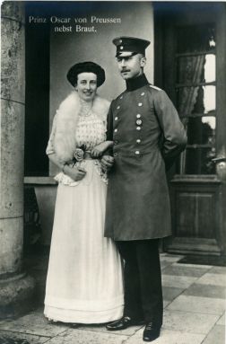 (Prince, 1888-1958, 5th son of Kaiser Wilhelm II) and his wife, 1914, INA MARIE, (1888-1973, daughter of Count Karl von Bassewitz-Levetzow)] — Sophie Dupré Autographs