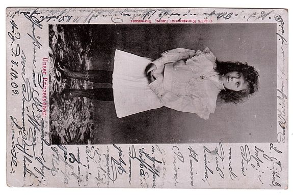 (1895-1903, only daughter of Ernst Ludwig, 1868-1937, last reigning Grand Duke of Hesse & By Rhine, 1892-1918, by his first wife, 1894-1901, Victoria Melita of Saxe-Coburg & Gotha, 1876-1936)] — Sophie Dupré Autographs