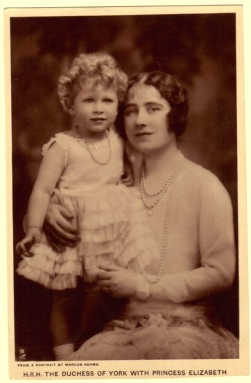 (The Queen Mother, 1900-2002, Queen of George VI) & her daughter ELIZABETH (b. 1926, Queen of Great Britain)] — Sophie Dupré Autographs
