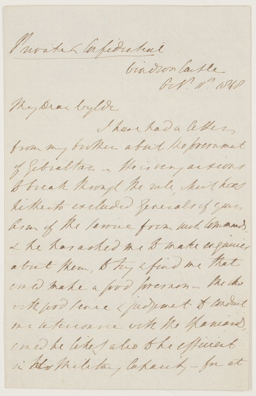 (Charles, 1804-1870, Secretary to Prince Albert 1849-1861 and to Queen Victoria 1861-1870, General from 1865) — Sophie Dupré Autographs