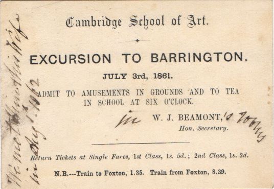 (Revd. William John, 1828-1868, Fellow of Trinity College and Vicar of St. Michael's, Cambridge, Hon. Secretary of the Cambridge School of Art) and HEKEKYAN BEY (Joseph, 1807-1875, Armenian Egyptologist, the first to use geological stratigraphy in excavation) — Sophie Dupré Autographs