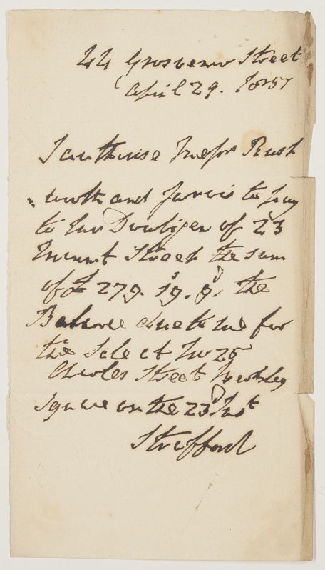 (Sir John Byng, 1772-1860, 1st Baron, 1835, 1st Earl 1847, Field Marshal) — Sophie Dupré Autographs