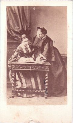 (1858-1929, née Archduchess of Austria, second wife, 1879, of Alfonso XII and mother of Alfonso XIII, Queen Regent 1885-1902) and her mother Elisabeth Franziska Maria (1831-1903, wife of Archduke Karl Ferdinand and daughter of Joseph the elder, Palatine of Hungary)] — Sophie Dupré Autographs