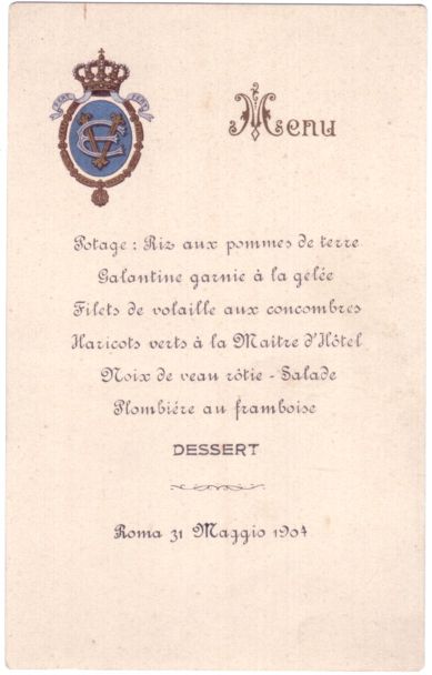 (1869-1947, King of Italy 1900-1946)] — Sophie Dupré Autographs