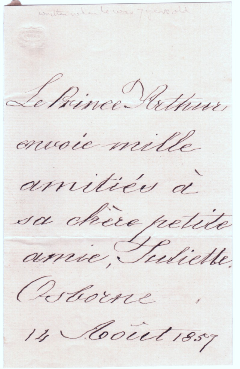 (Duke of Connaught, 1850-1942, Son of Queen Victoria, Governor General of Canada) — Sophie Dupré Autographs