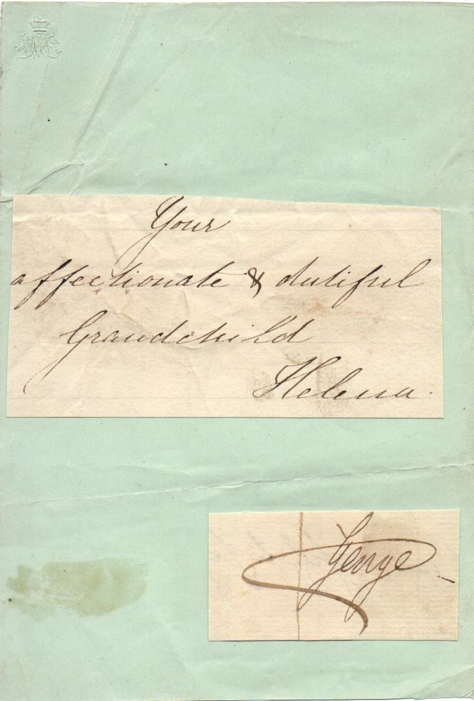 (Augusta Victoria, 1846-1923, wife, 1866, of Prince Christian of Schleswig-Holstein, Princess, 3rd Daughter of Queen Victoria, founder of the Princess Christian Nursing Home) — Sophie Dupré Autographs