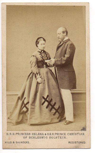 (Augusta Victoria, 1846-1923, Princess, 3rd Daughter of Queen Victoria), and her husband Prince CHRISTIAN (1831-1917, Prince of Schleswig Holstein Sonderburg Augustenburg, General in the British Army)] — Sophie Dupré Autographs