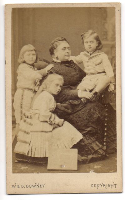 (Princess, 1833-1897, daughter of the 1st Duke of Cambridge, wife of the 1st Duke of Teck) and her children VICTORIA MARY (1867-1953, Queen of George V), ADOLPHUS (1868-1927, 2nd Duke of Teck, Marquess of Cambridge, 1917) and FRANCIS (1870-1910, served in S. Africa)] — Sophie Dupré Autographs