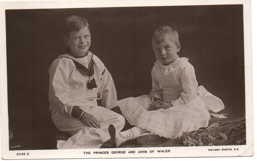 (Prince, 1905-1919, Youngest Son of George V), and his brother Prince GEORGE (1902-1942, Duke of Kent)] — Sophie Dupré Autographs