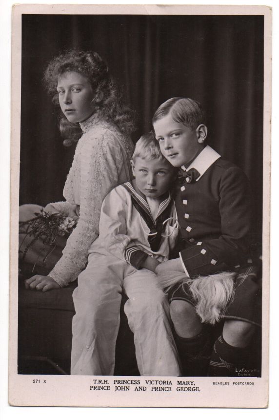 (Prince, 1905-1919, Youngest Son of George V), his brother GEORGE (1902-1942, Duke of Kent) and his sister MARY (1897-1965, Princess Royal, Countess of Harewood)] — Sophie Dupré Autographs