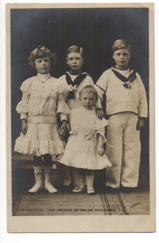 (1894-1972, King of Great Britain, Later the Duke of Windsor), his brothers GEORGE VI (1895-1952) and HENRY (1900-1974, Duke of Gloucester), and their sister MARY (1897-1965, Princess Royal, Countess of Harewood)] — Sophie Dupré Autographs