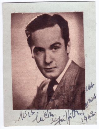 (Griffith,1909-2007, Film, Stage & Television Actor, father of Gemma Jones) — Sophie Dupré Autographs
