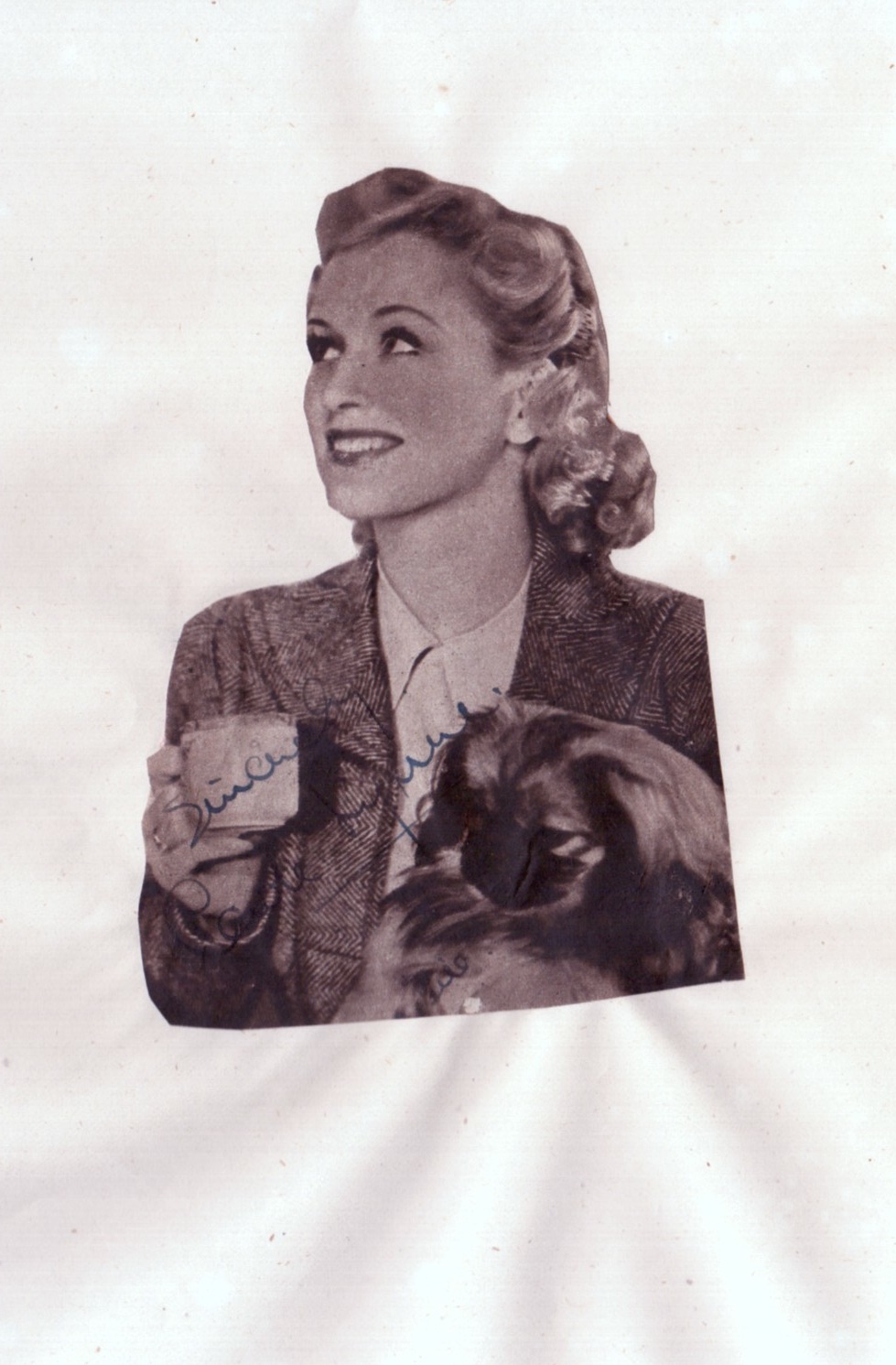 (Carole, 1918-2008, Revue Artiste & Actress, wife, 1946, of Bernard, Lord Delfont) — Sophie Dupré Autographs