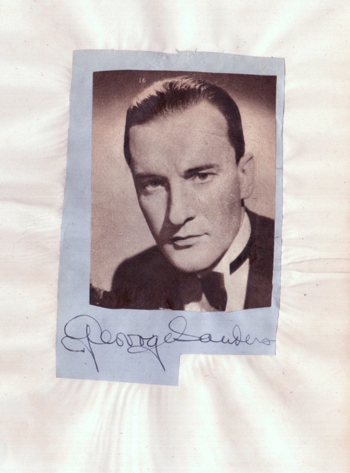 (George, 1906-1972, Actor & Singer-Songwriter) — Sophie Dupré Autographs