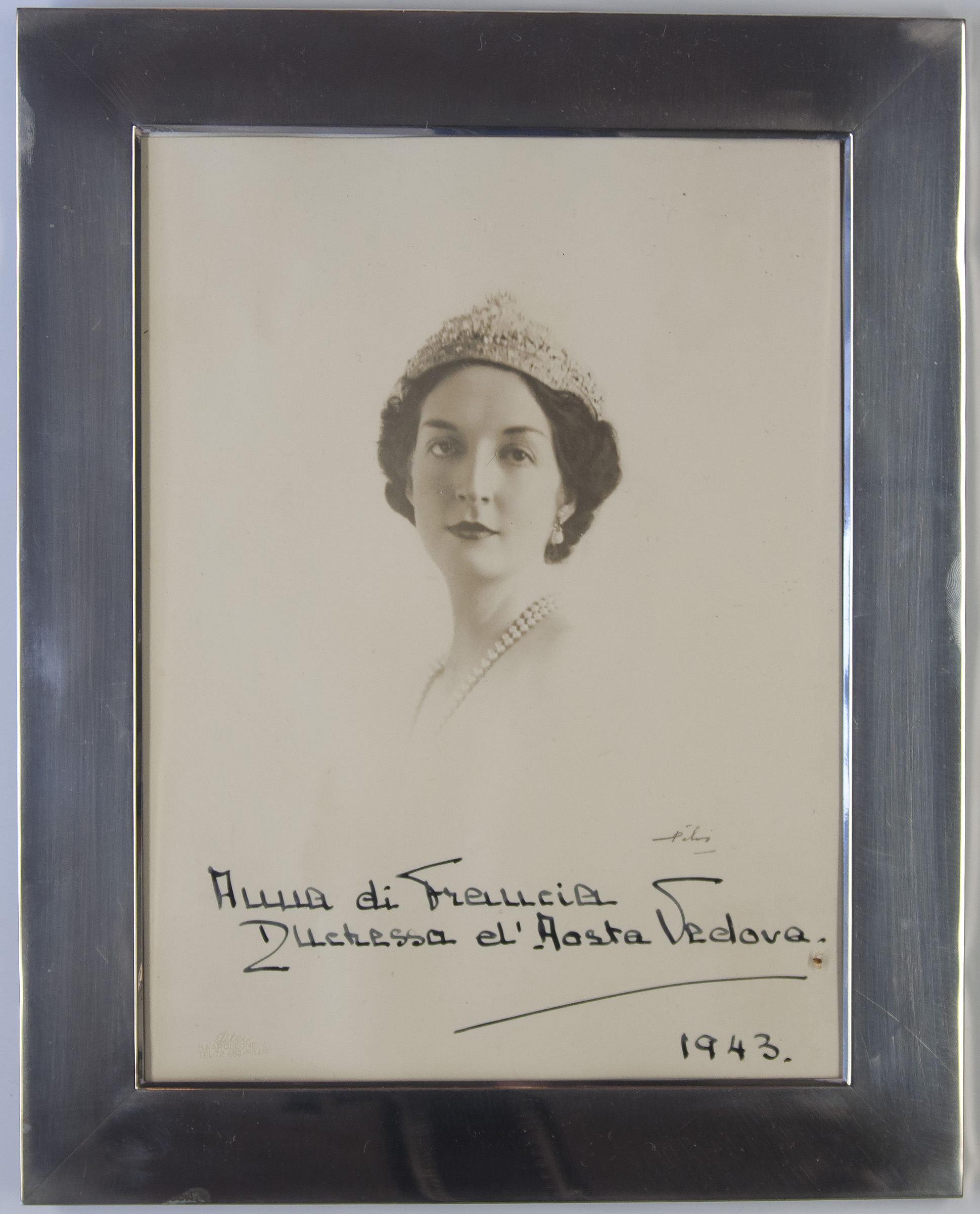 (Anna, 1906-1986, daughter of Prince Jean, Duc de Guise, Head of the Royal House of France, and wife, 1927, of her first cousin Amedeo, 3rd Duke of Aosta, 1898-1942, Governor-General of Italian East Africa and Viceroy of Abyssinia, 1937-1941) — Sophie Dupré Autographs