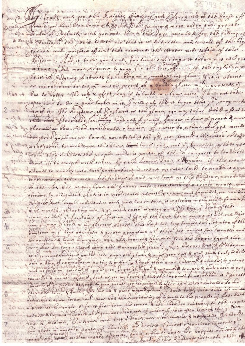 (Sir John, 1584-1660, Speaker of the House of Commons, 1628-1629, Chief Justice of the Common Pleas, 1634-1640, Lord Keeper of the Great Seal, 1640-1641, from 7th April 1640 1st Baron Finch of Fordwich)] — Sophie Dupré Autographs