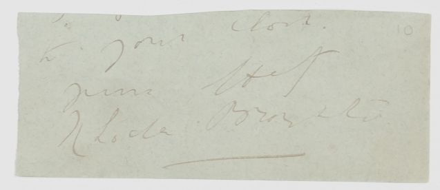 (Rhoda, 1840-1920, Novelist) — Sophie Dupré Autographs