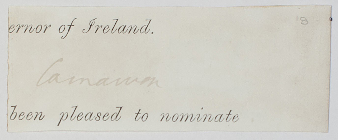 (Henry Howard Molyneux Herbert, 1831-1890, from 1849 4th Earl, Statesman, Colonial Secretary and Lord Lieutenant of Ireland) — Sophie Dupré Autographs