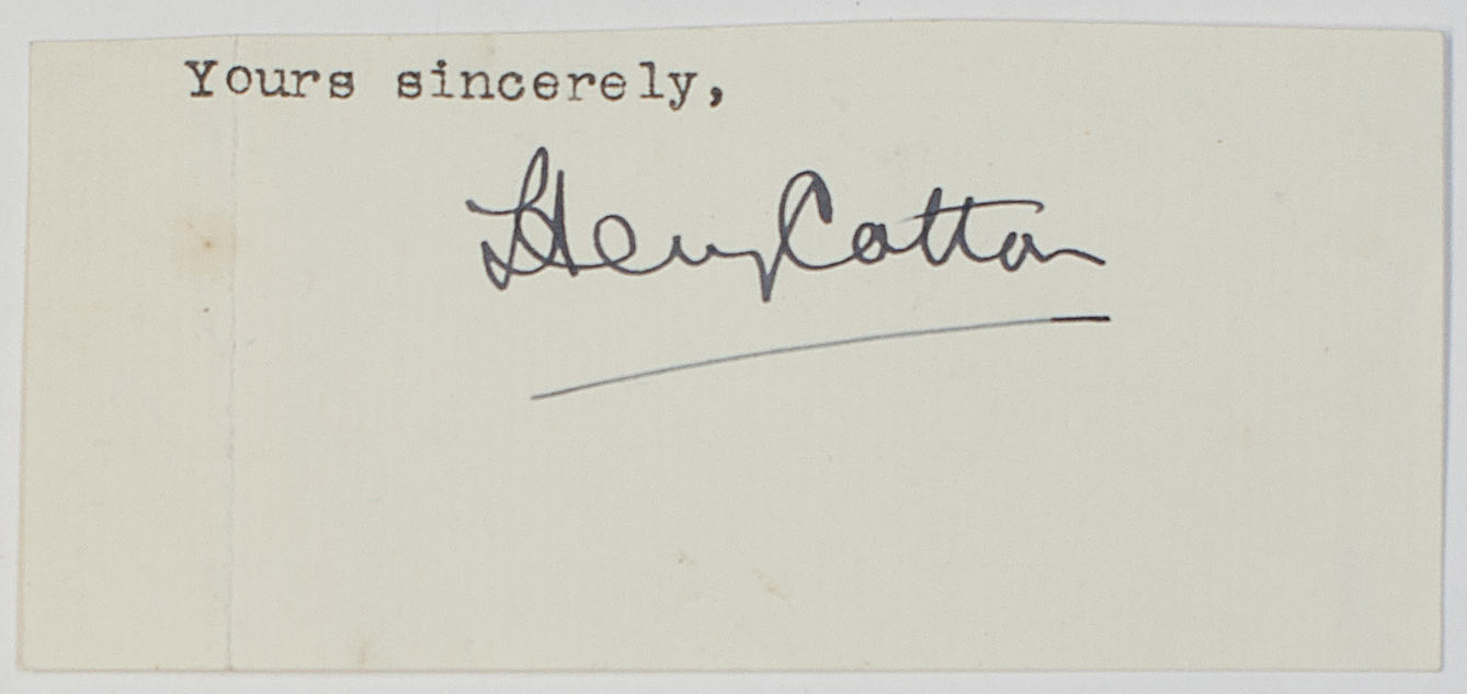 (Sir Thomas Henry, 1907-1987, Golfer, Open Champion 1934, 1937, and 1948) — Sophie Dupré Autographs