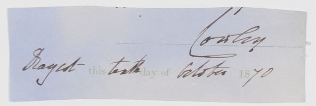 (Henry Richard Charles Wellesley, 1804-1884, Ambassador to France 1852-1867, from 1857 1st Earl), — Sophie Dupré Autographs