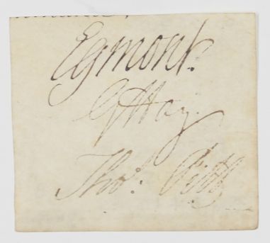 (John Percival, 1711-1775, from 1748 2nd Earl, Sir George HAY, 1715-1778, and Thomas PITT, 1717-1793, from 1784 1st Baron Camelford) — Sophie Dupré Autographs
