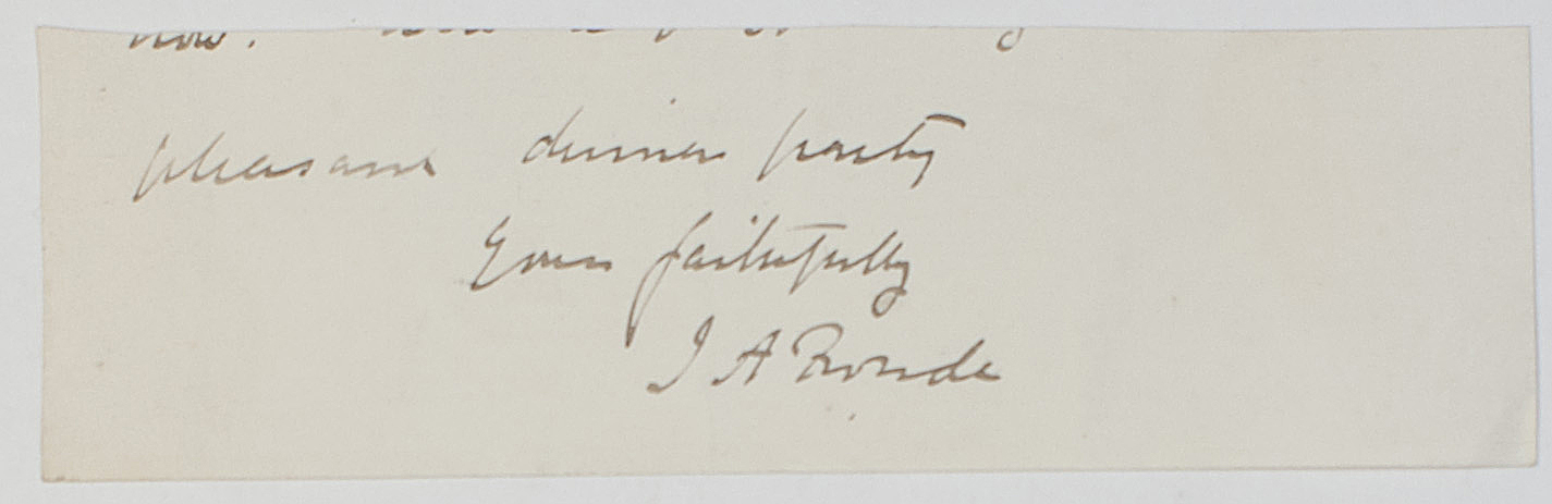 (James Anthony, 1818-1894, Historian) — Sophie Dupré Autographs