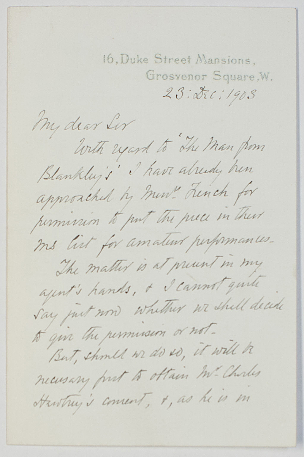 (Thomas Anstey, 'F. Anstey', 1856-1934, Whimsical Humorist) — Sophie Dupré Autographs