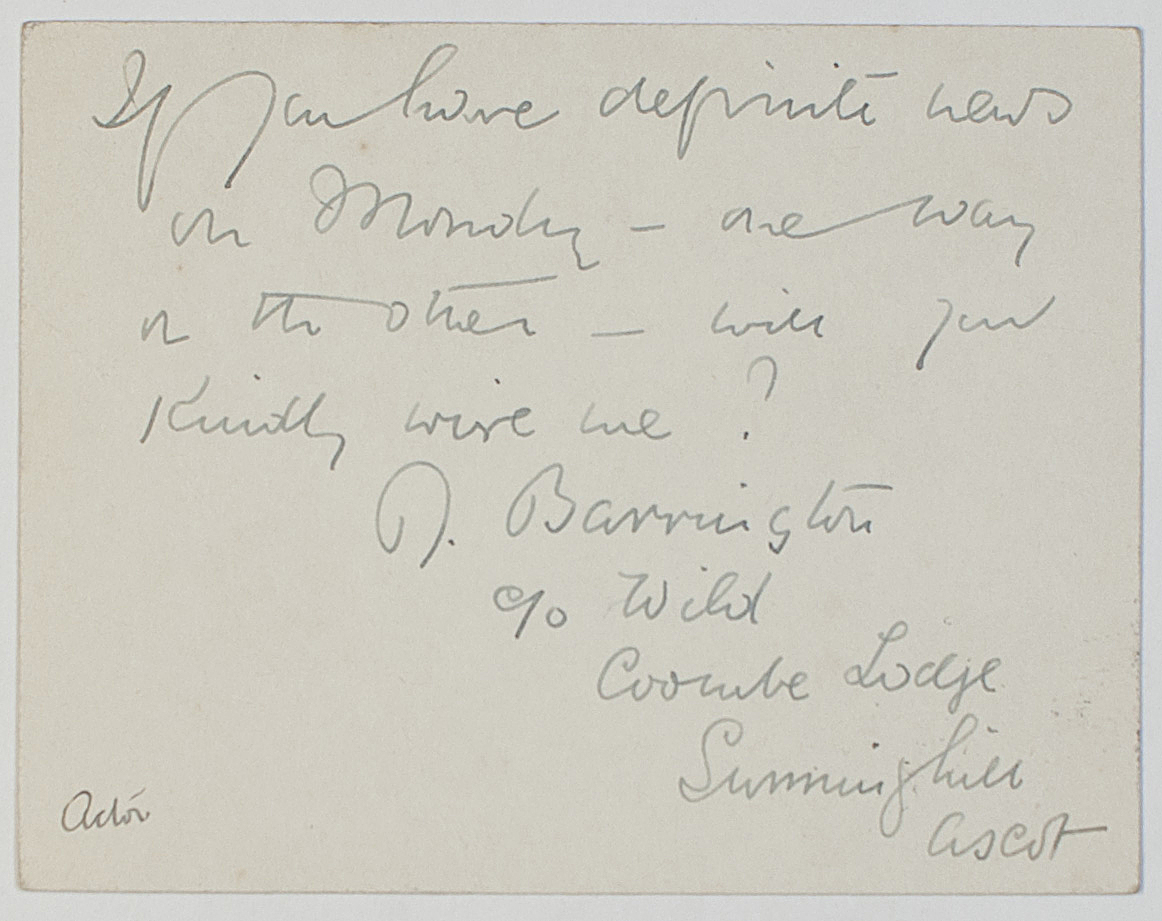 (Rutland, 1853-1922, Actor & Singer) — Sophie Dupré Autographs