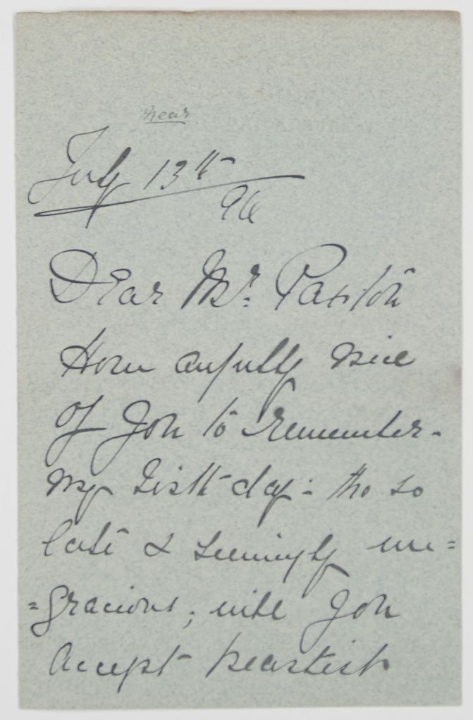 (Fanny Whiteside, 1854-1914, Actress) — Sophie Dupré Autographs