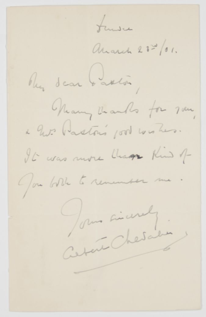 (Albert, 1862-1923, Composer and Singer of Costermonger Ballads) — Sophie Dupré Autographs