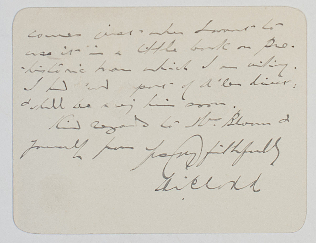 (Edward, 1840-1930, Banker, Writer, Anthropologist and Rationalist) — Sophie Dupré Autographs