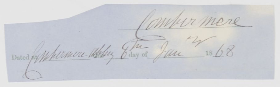(Wellington Henry Stapleton-Cotton, M.P., 1818-1891, Colonel, from 1865 2nd Viscount) — Sophie Dupré Autographs