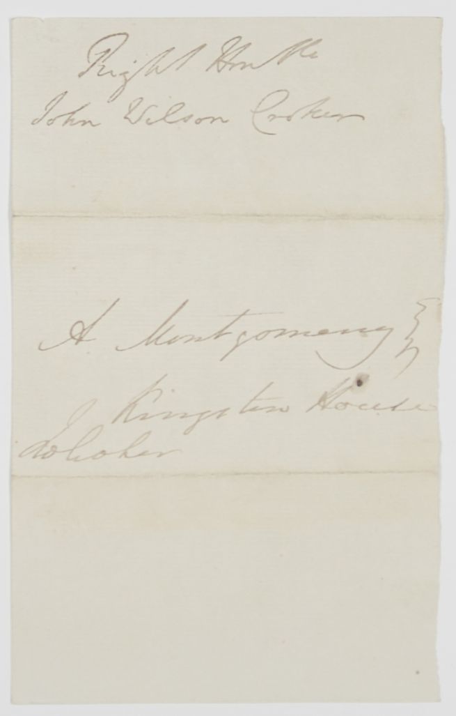 (John Wilson, 1780-1857, Historian & Essayist, Secretary of the Admiralty) — Sophie Dupré Autographs