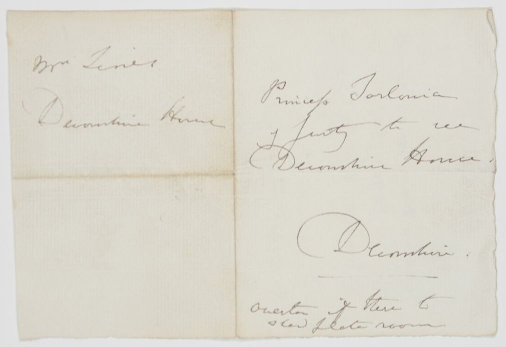 (William George Spencer Cavendish, from 1811 the 6th Duke, 1790-1858, the Duke who employed Sir Joseph Paxton at Chatsworth) — Sophie Dupré Autographs