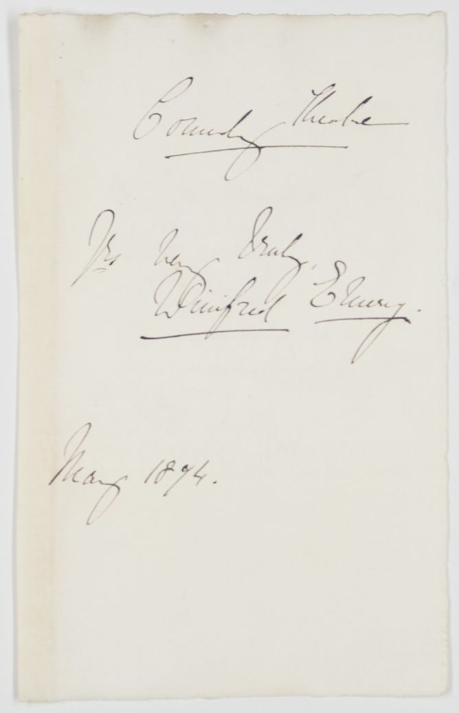 (Winifred, 1862-1924, Actress, wife of Cyril Maude) — Sophie Dupré Autographs