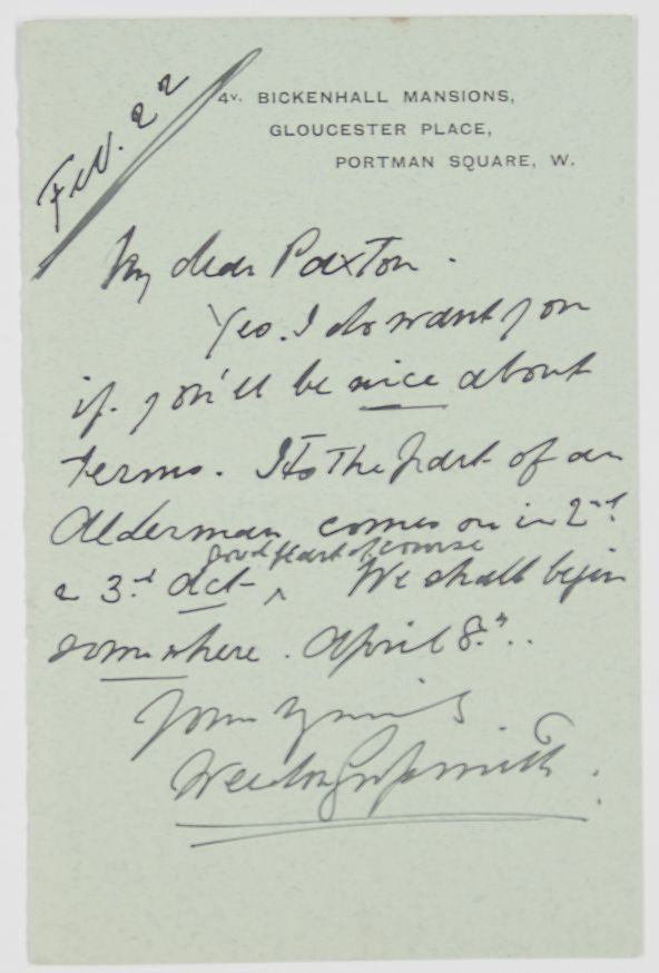 (Weedon, 1854-1919, Actor, Co-Author & Illustrator of 'A Diary of a Nobody') — Sophie Dupré Autographs