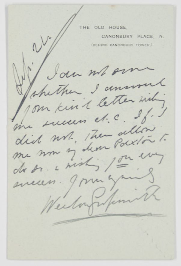 (Weedon, 1854-1919, Actor, Co-Author & Illustrator of 'A Diary of a Nobody') — Sophie Dupré Autographs