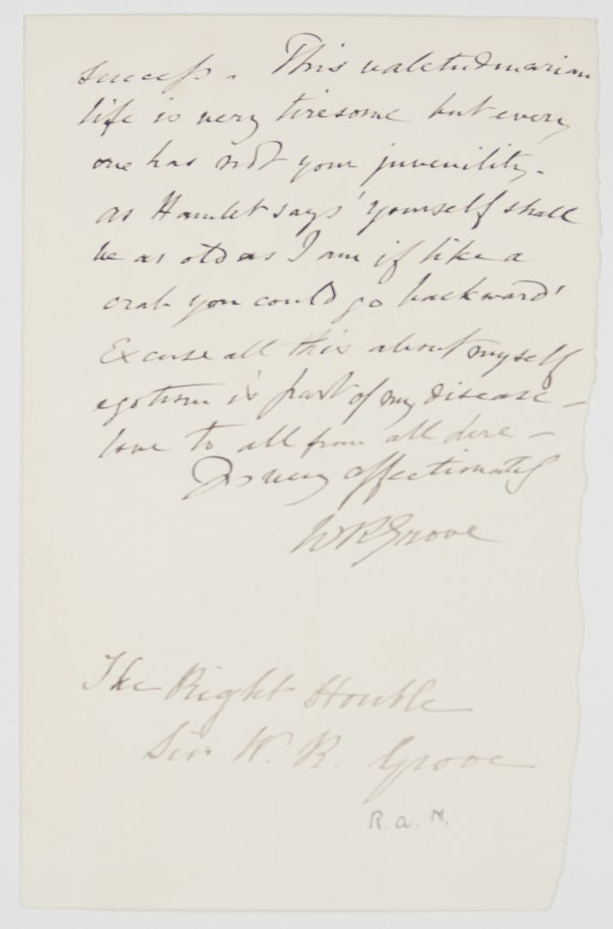 (Sir William Robert, F.R.S., 1811-1896, Natural Philosopher and Judge) — Sophie Dupré Autographs