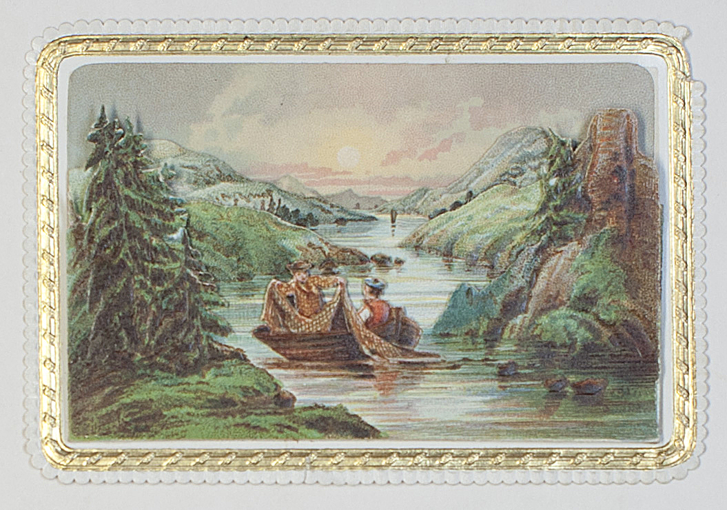 Attractive Card in Four Layers and in full Colour, — Sophie Dupré Autographs