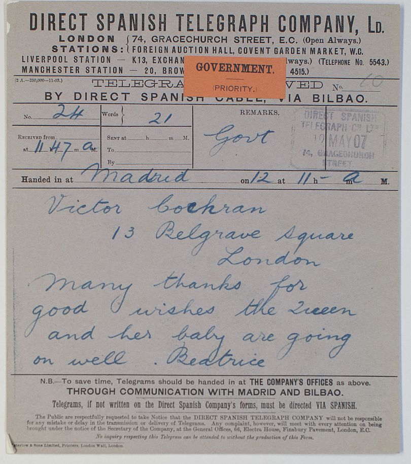 (Mary Victoria Feodore, 1857-1944, Princess, Daughter & Companion of Queen Victoria)] — Sophie Dupré Autographs