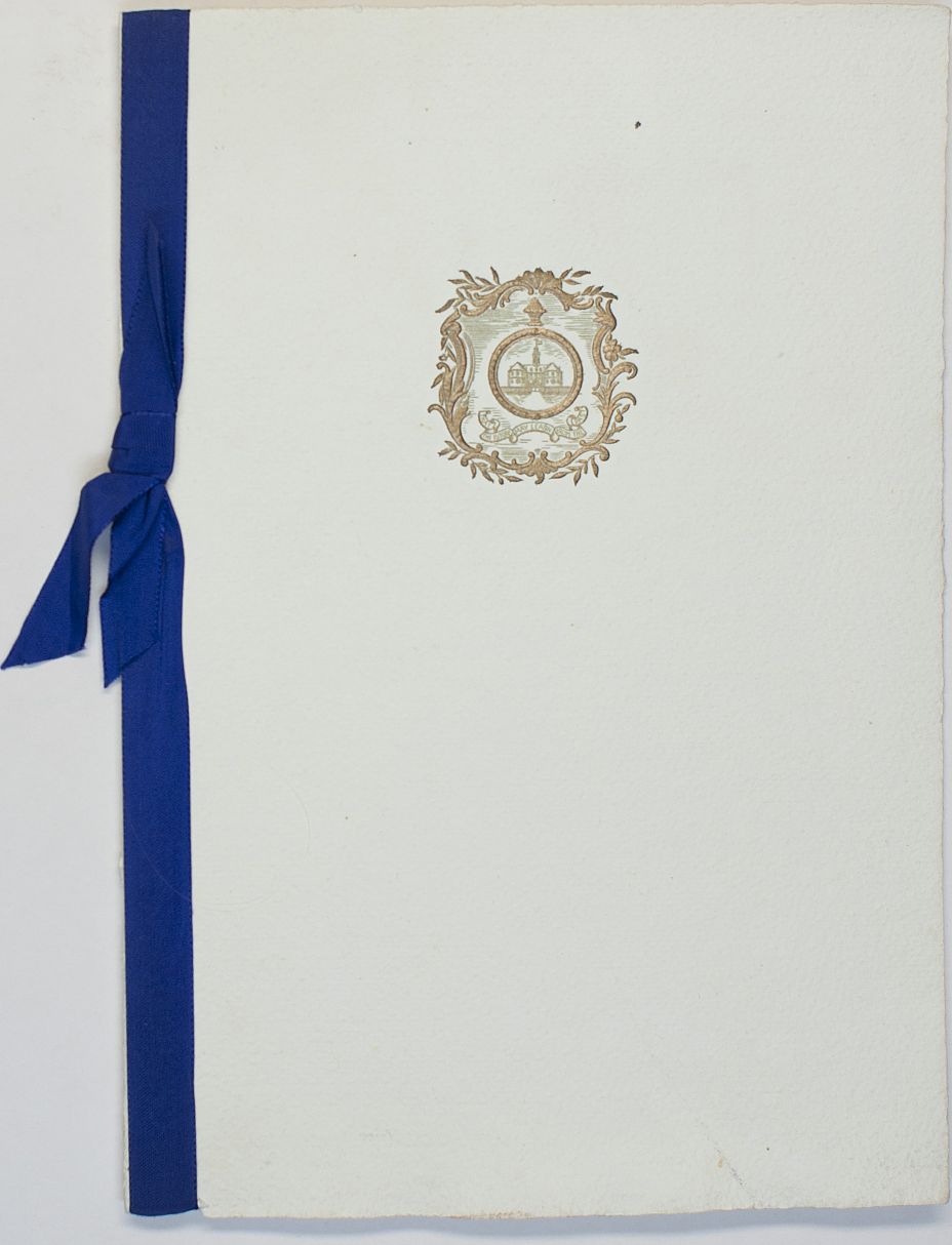 Handsome Programme of the first Williamsburg Award, made to Sir Winston CHURCHILL, — Sophie Dupré Autographs