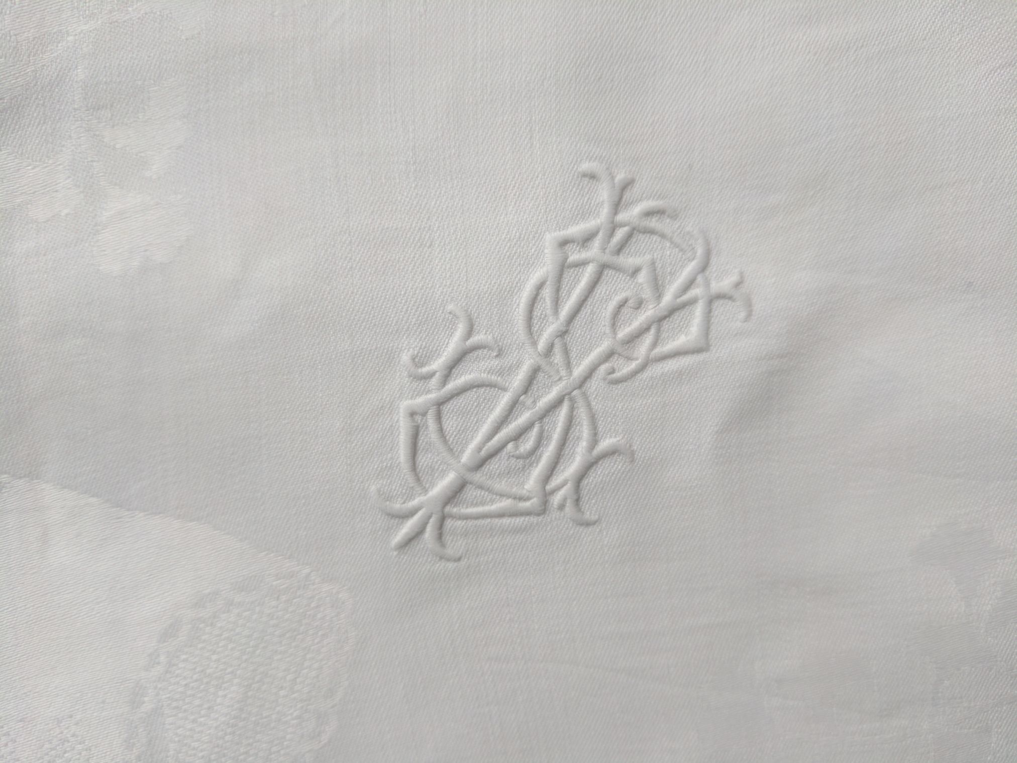 Set of 3 Thin White Cotton Towels or Runners — Sophie Dupré Autographs