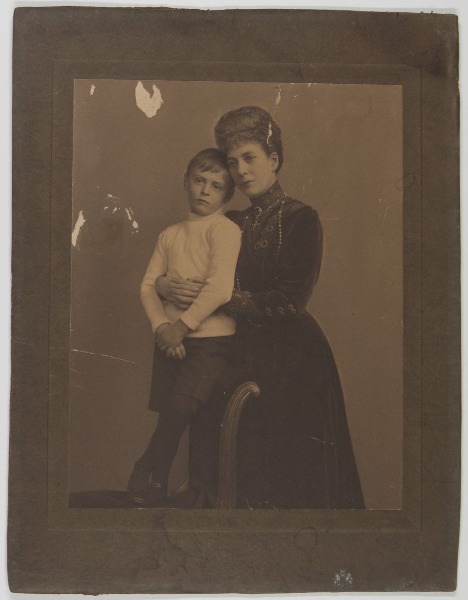 (of Denmark, 1844-1925, Queen of Edward VII) and her grandson the future King OLAV (1903-1991, King of Norway from 1957, son of Haakon VII  & Maud, honorary admiral in the British Navy and Air Chief Marshal in the RAF) — Sophie Dupré Autographs