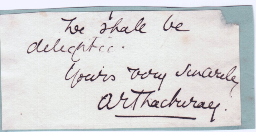 (Anne Isabella, 1837-1919, from 1877 Lady Ritchie, Novelist, daughter of William Makepeace Thackeray) — Sophie Dupré Autographs