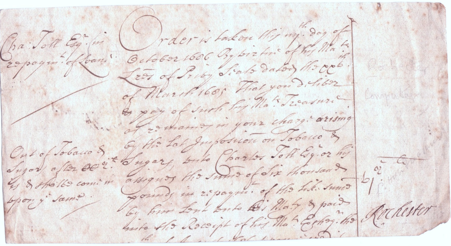 (Laurence Hyde, 1641-1711, 1st Earl, brother-in-law of James II) and HOWARD (Hon. Sir Robert, 1626-1698, Restoration Dramatist, from 1673 Auditor of the Exchequer Receipt) — Sophie Dupré Autographs