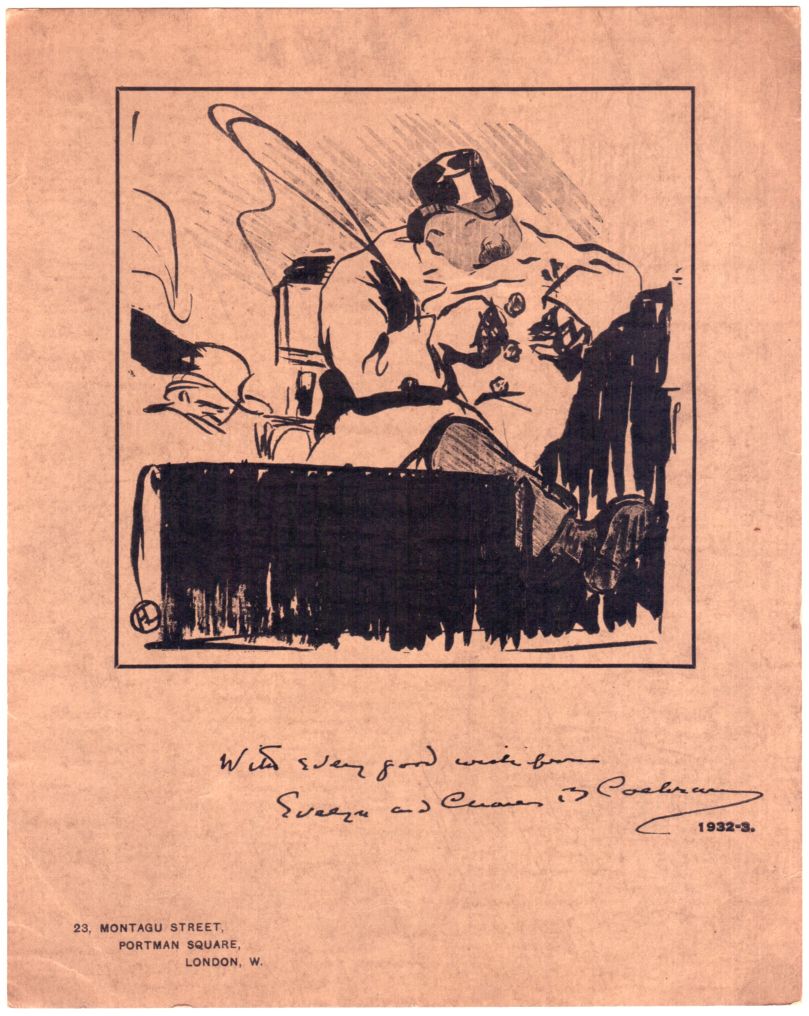 (Sir Charles B., 1872-1951, Theatre Producer)] — Sophie Dupré Autographs