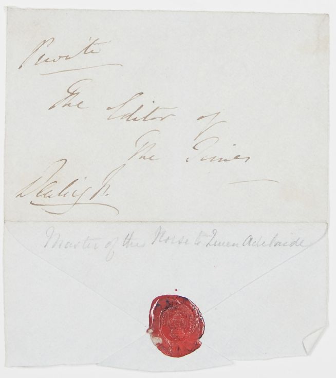 (William Basil Percy Feilding, 1796-1865, from 1800 7th Earl, Master of the Horse to Queen Adelaide) — Sophie Dupré Autographs