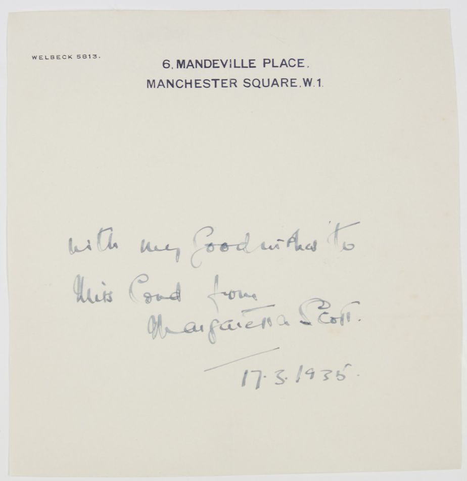 (Margaretta, 1912-2005, Actress) — Sophie Dupré Autographs