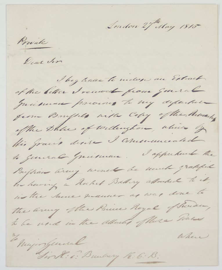 (Sir Hudson, 1769-1844, Soldier, Governor of St. Helena, 1815-1821) — Sophie Dupré Autographs