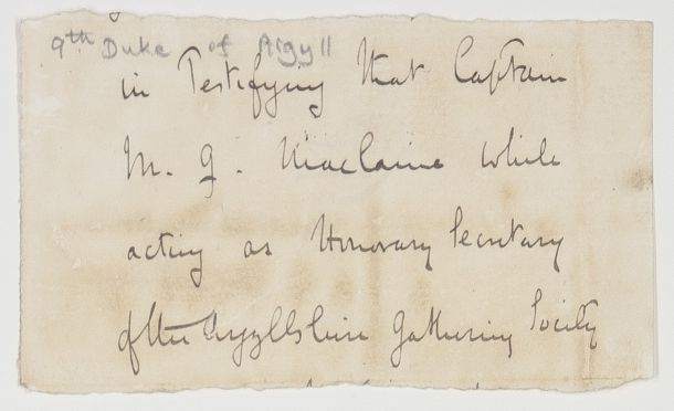 (John Campbell, K.G., 1845-1914, from 1900 9th Duke, Governor-General of Canada, son-in-law of Queen Victoria) — Sophie Dupré Autographs